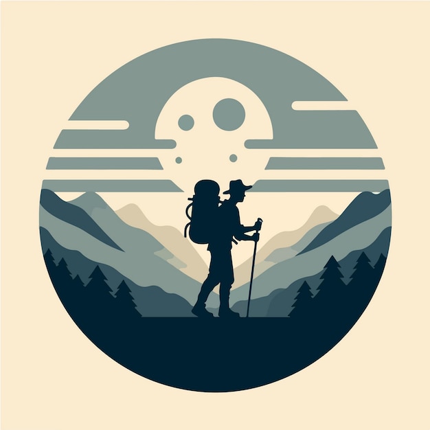 Vector adventure landscape