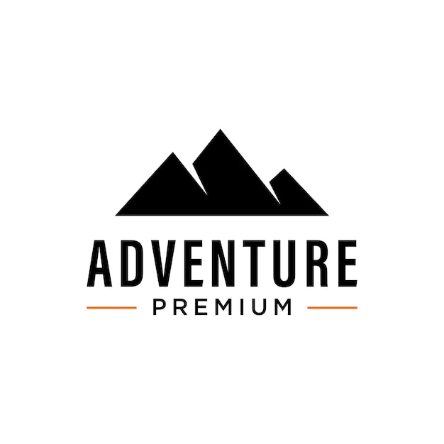 Логотип Adventure Mountain с современной концепцией, подходящей для финансирования одежды и технологических предприятий