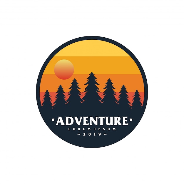 Adventure mountain logo