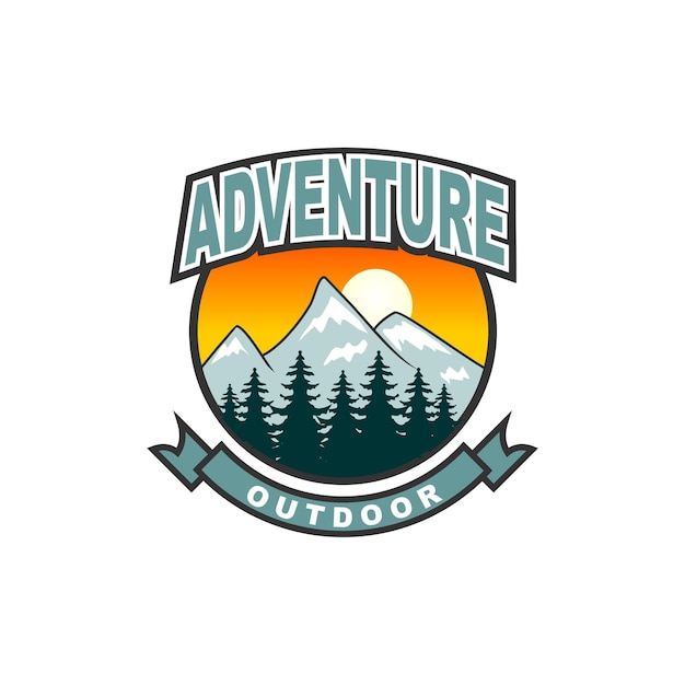 Vector adventure outdoor vector logo