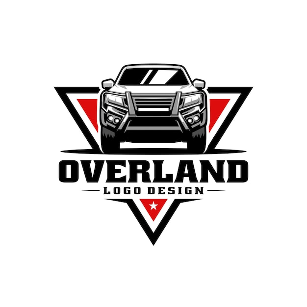 Adventure overland vehicle logo vector