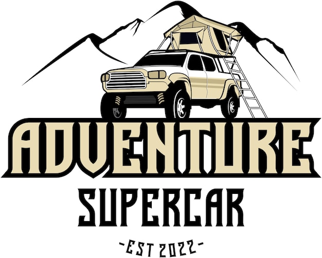 Adventure supercar and Logo Design Template