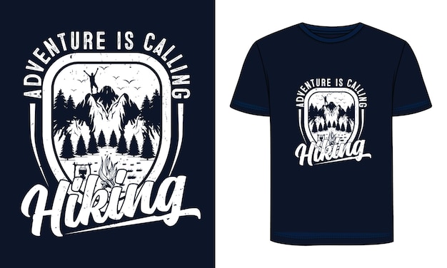 Adventure t-shirt design. Outdoor t shirt design. Travel quotes for t shirt. Nature camping T-Shirt