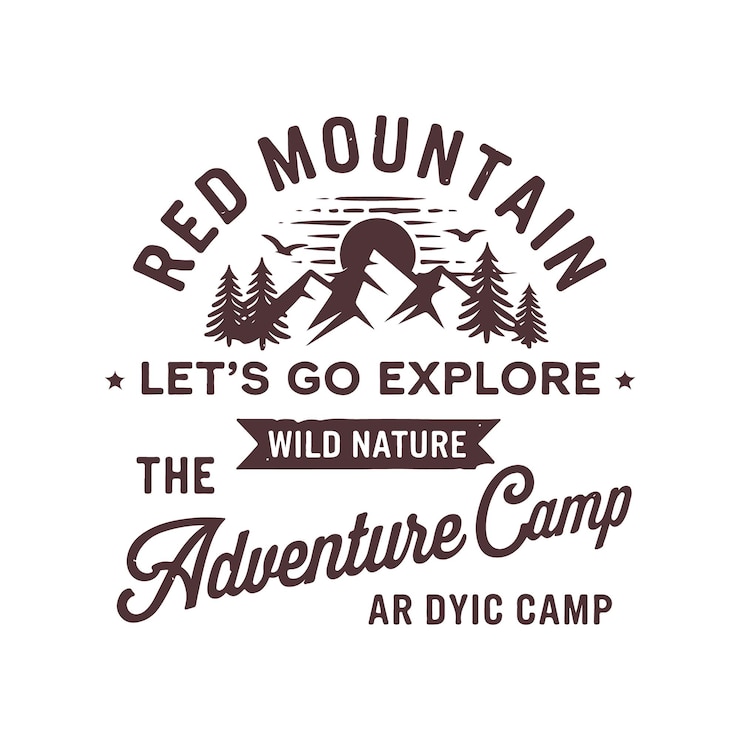 Vector adventure t shirt design retro style