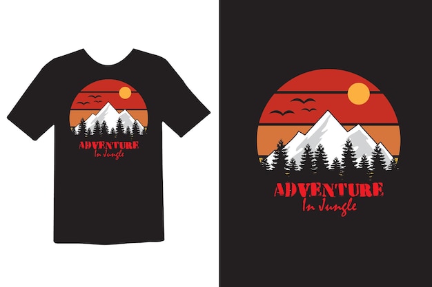 Adventure T Shirt Design Retro Vintage