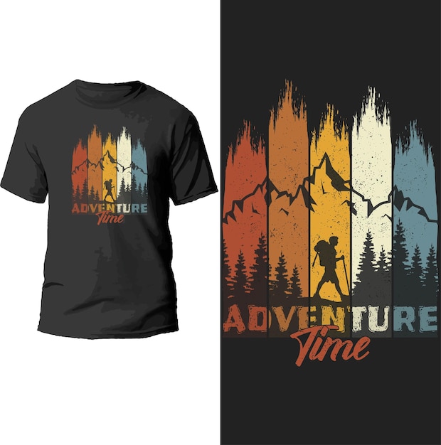 Vector adventure time t shirt design.