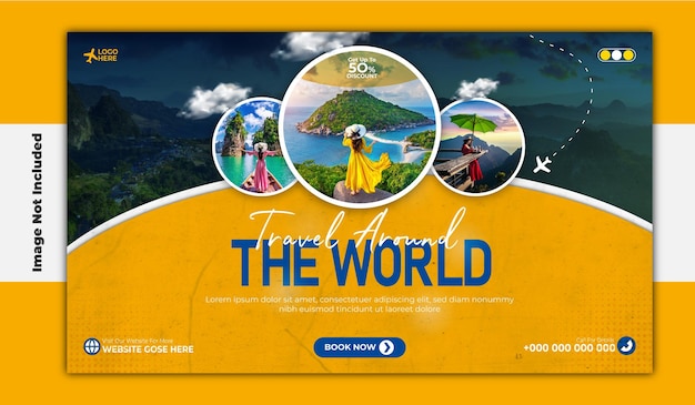 Adventure Travel Social Media Banner Templates