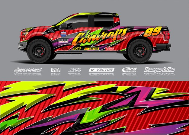 Adventure truck livery illustration