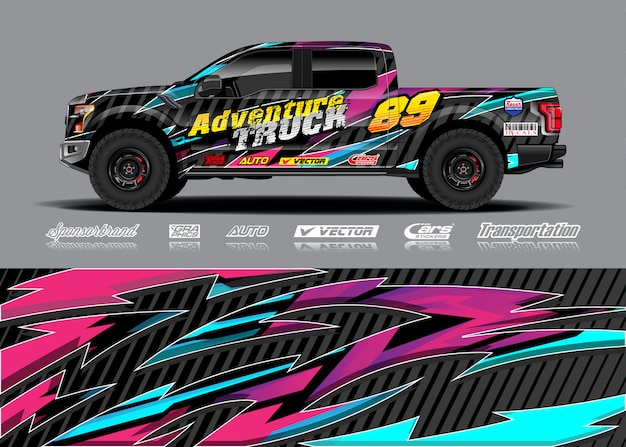 Adventure truck livery illustration