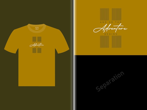 Vettore t-shirt di avventura vector design