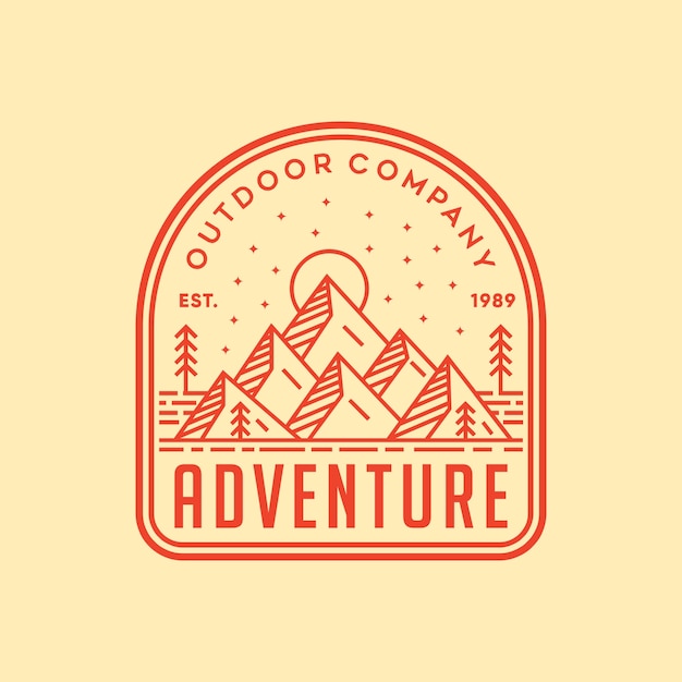 Adventure vector logo illustration