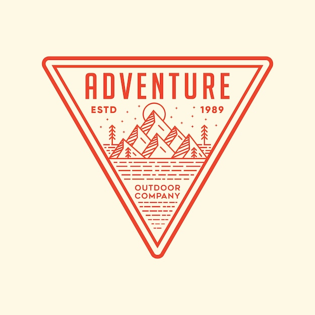 Adventure vector logo illustration