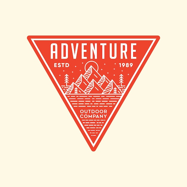 Adventure vector logo illustration