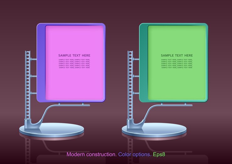 Vector advertising billboard template.
