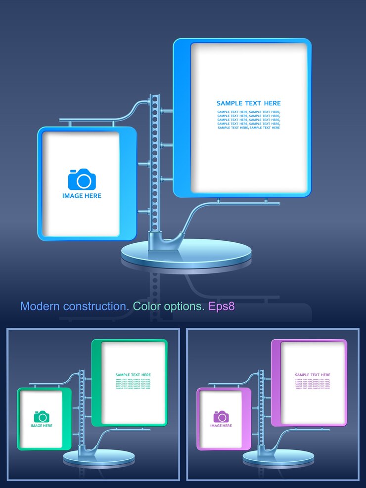 Vector advertising billboard template.