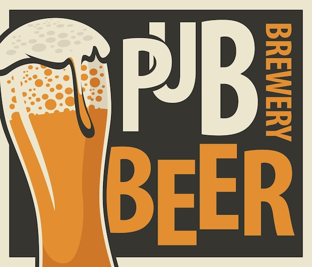 advertising poster for beer pub