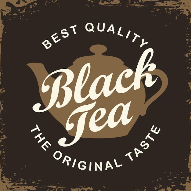 advertising poster for black tea