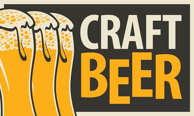 advertising poster for craft beer