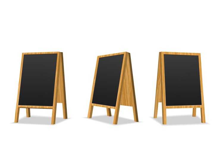Vector advertising stand set