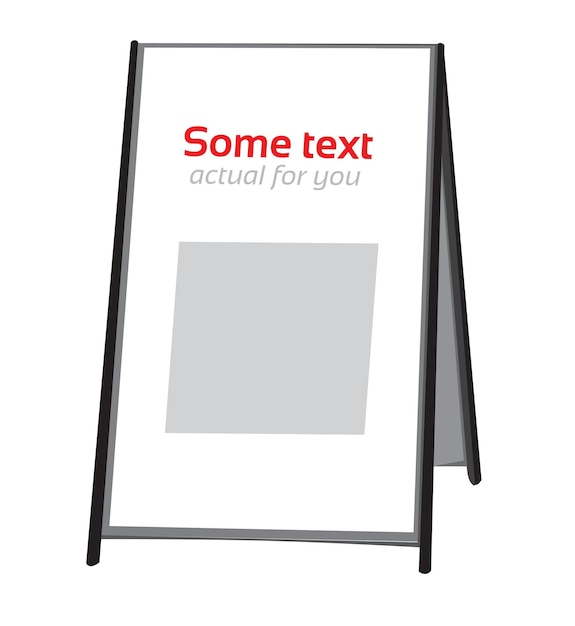 Vector advertising stand