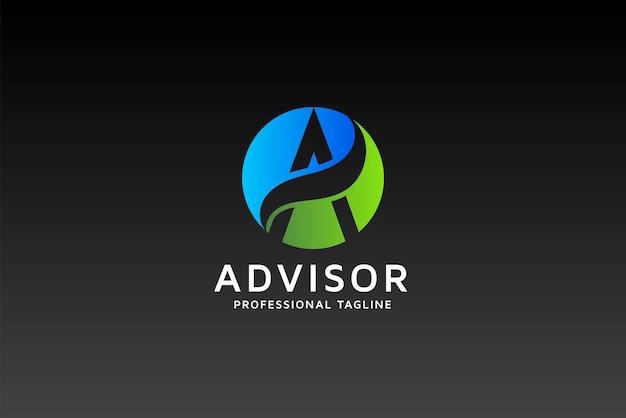 Advisor letter a round logo