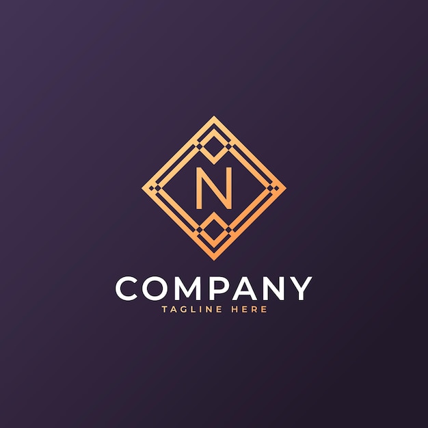Advocatenkantoor Letter N Logo Design Template Element