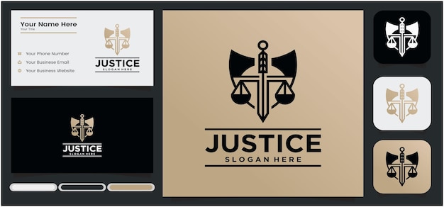 Advocatenkantoor logo schildvormig advocaat justitie justitie logo in goudkleur