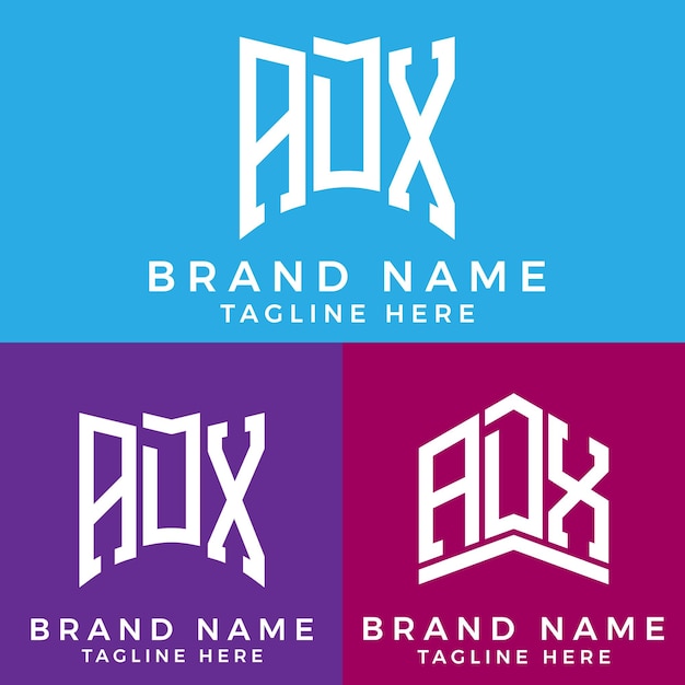 Adx letter logo. adx best vector image. adx monogram logo design for entrepreneur and business
