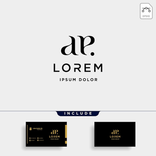 Vettore ae e letter linked luxury premium logo vector