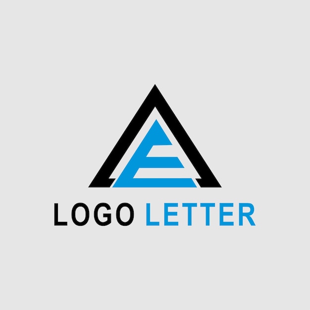 AE letter logo, letter initialen logo, naam identiteitslogo, vectorillustratie