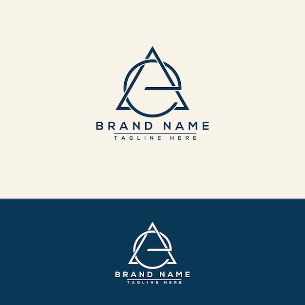 AE logo Design Template Vector Graphic Branding Element.