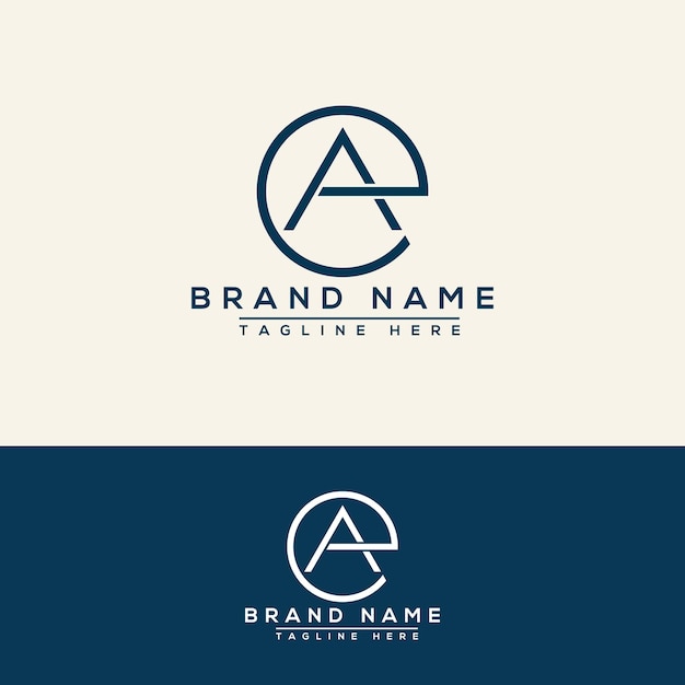 AE logo Design Template Vector Graphic Branding Element.