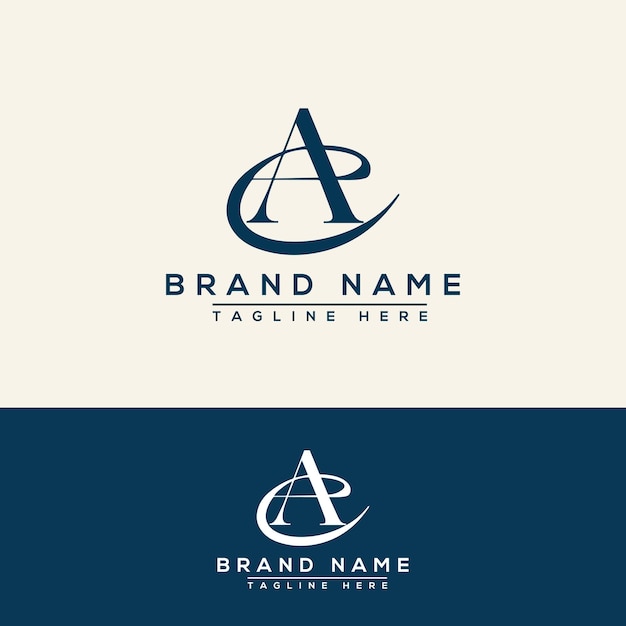 AE ロゴ デザイン テンプレート ベクトル グラフィック ブランド要素。