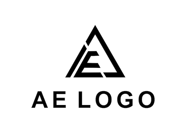 Vector ae logo design vector illustration
