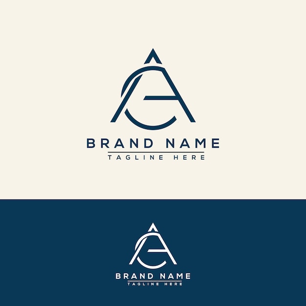 Ae logo ontwerp sjabloon vector grafisch branding element.