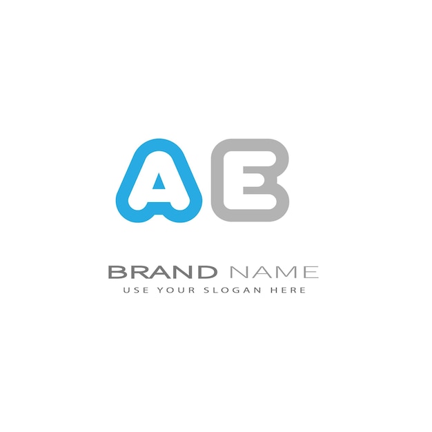 Vector ae496 letter ae logo design