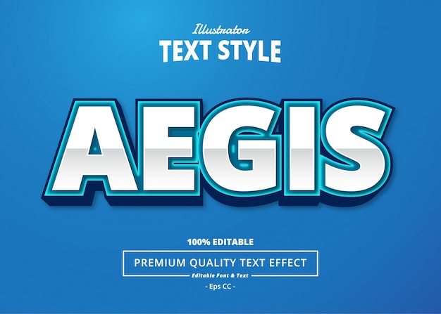 Aegis text effect