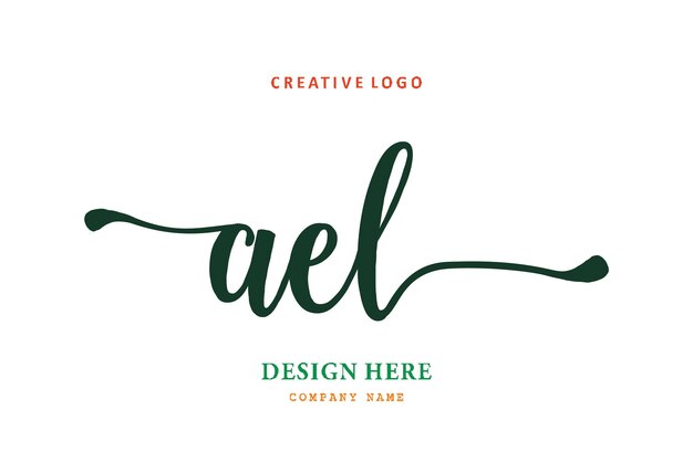 AEL lettering logo is simple easy to understand and authoritative