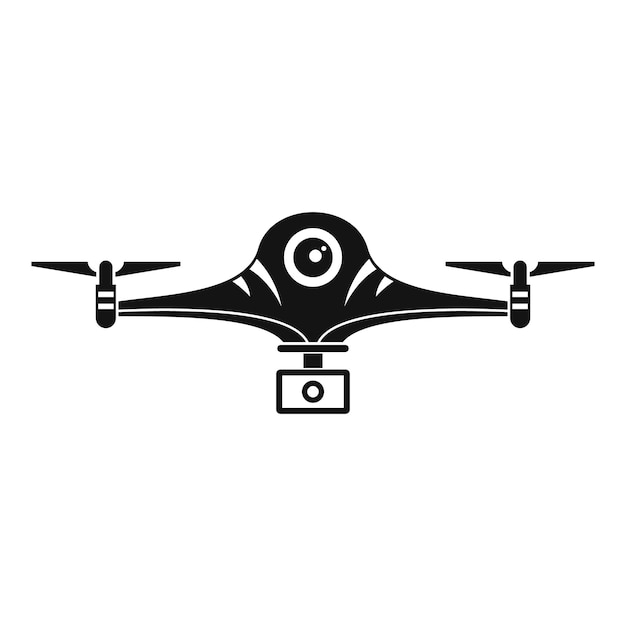 Aerial drone icon Simple illustration of aerial drone vector icon for web design isolated on white background