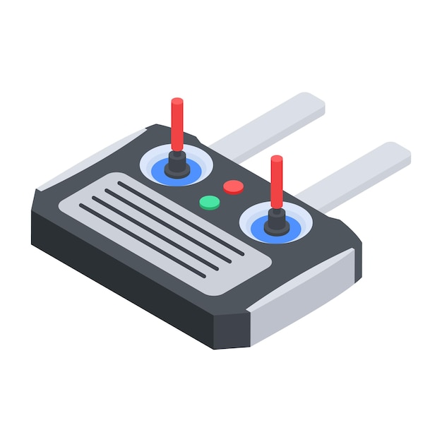 Aerial Drones Isometric Icon