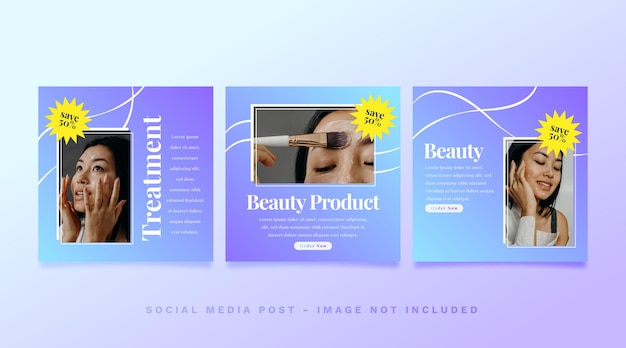 Aesthetic Beauty Skincare Business Post Template