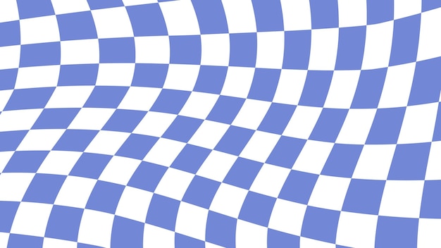 Aesthetic blue and white distorted checkerboard checkers wallpaper illustration perfect for backdrop wallpaper background banner