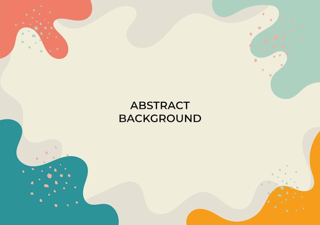 aesthetic colorful abstract hand drawn background template