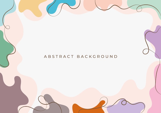 aesthetic colorful hand drawn background