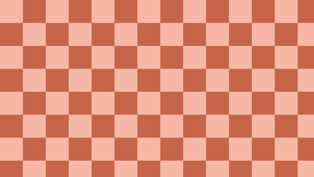 Vector aesthetic cute orange checkerboard checkered gingham plaid tartan background illustration wallpaper