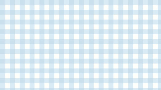 Vector aesthetic cute pastel blue checkerboard gingham plaid checkered background illustration perfect for backdrop wallpaper postcard background banner cover