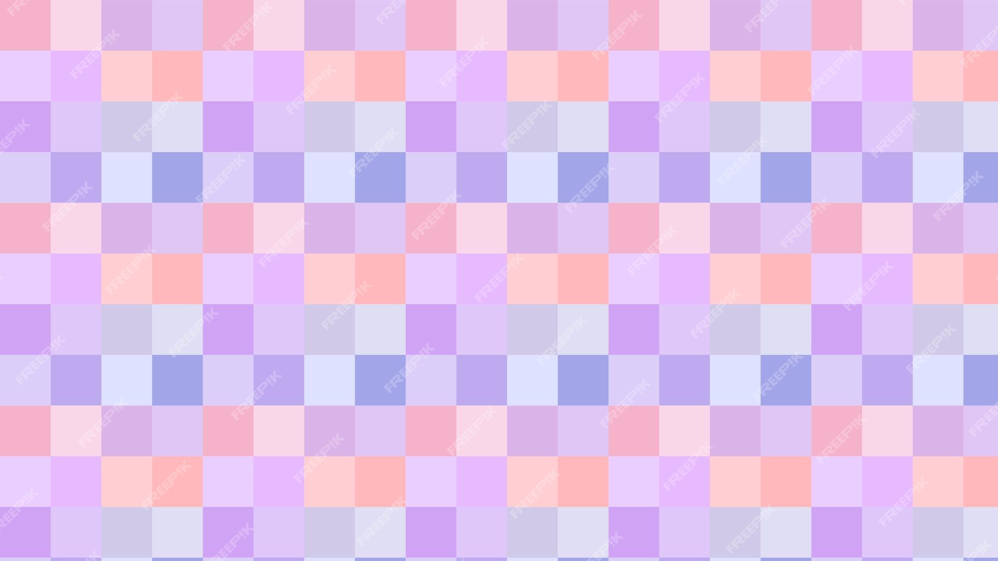 Premium Vector | Aesthetic cute pastel blue pink violet and purple checkers  gingham plaid multicolor checkerboard background illustration perfect for  backdrop background wallpaper cover