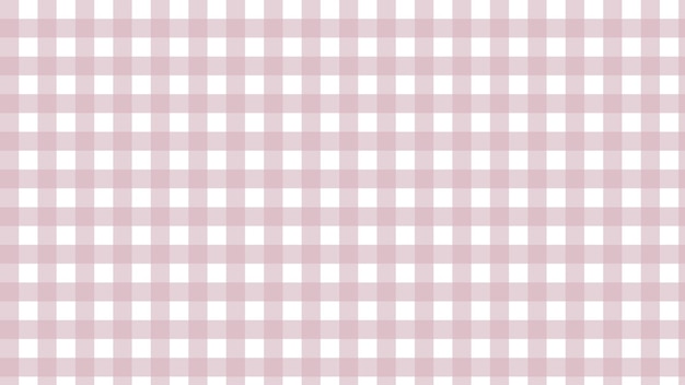 Vector aesthetic cute pastel pink gingham checkerboard plaid tartan pattern background wallpaper