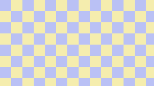 Aesthetic cute pastel purple and yellow checkerboard checkered gingham plaid tartan background