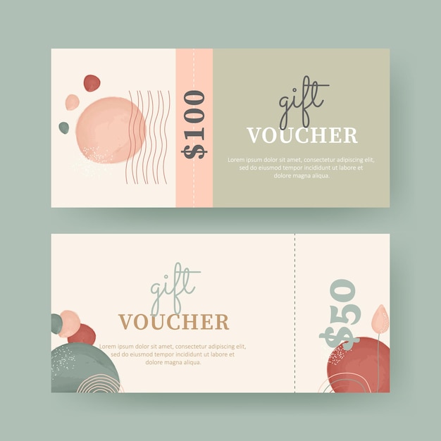 aesthetic gift voucher coupon
